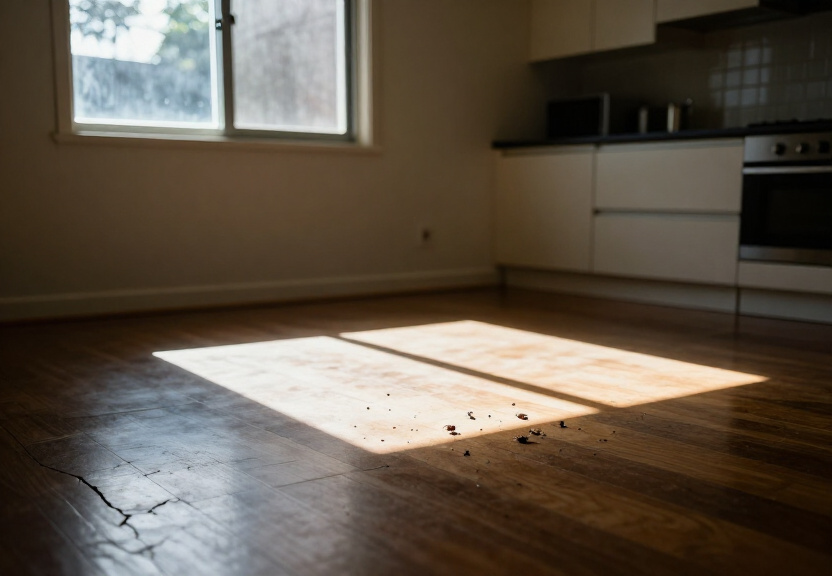 Termite damage in a Wattle Grove home before treatment